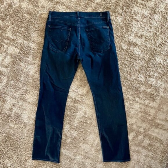 7 For All Mankind Austyn Straight Relaxed Jeans (33 X 33) - Picture 4 of 7